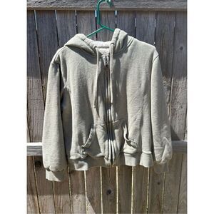 Green Tea full zip up hoodie with pockets size xl